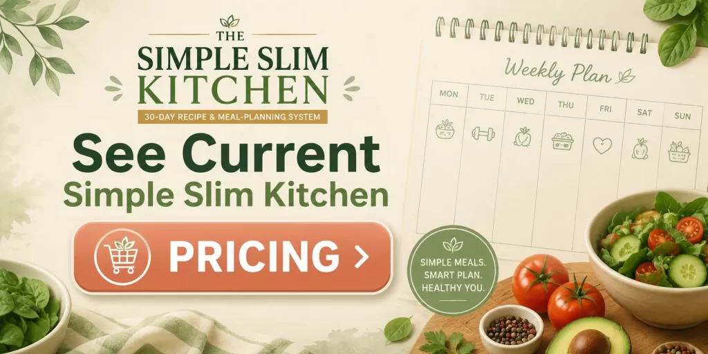 	The Simple Slim Kitchen Review – call to action banner for current pricing