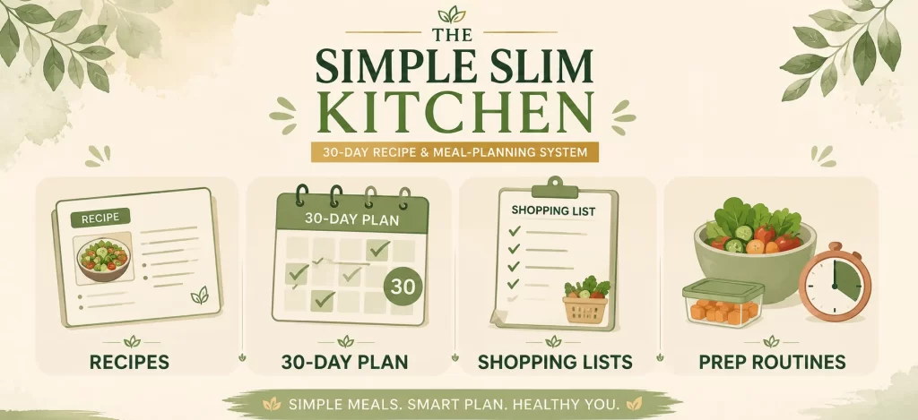 	The Simple Slim Kitchen Review – four core system features illustrated